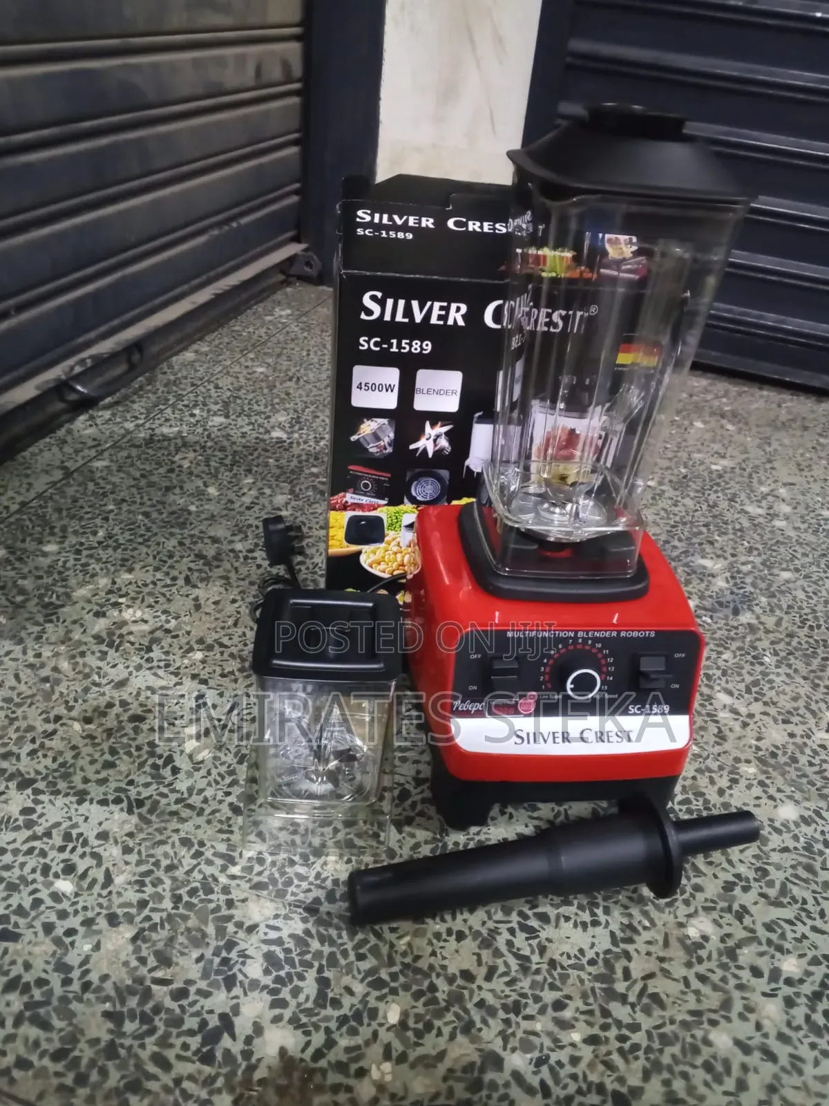 SILVER CREST Heavy Duty Commercial Pro Blender +Grinder Jar 4500Watt