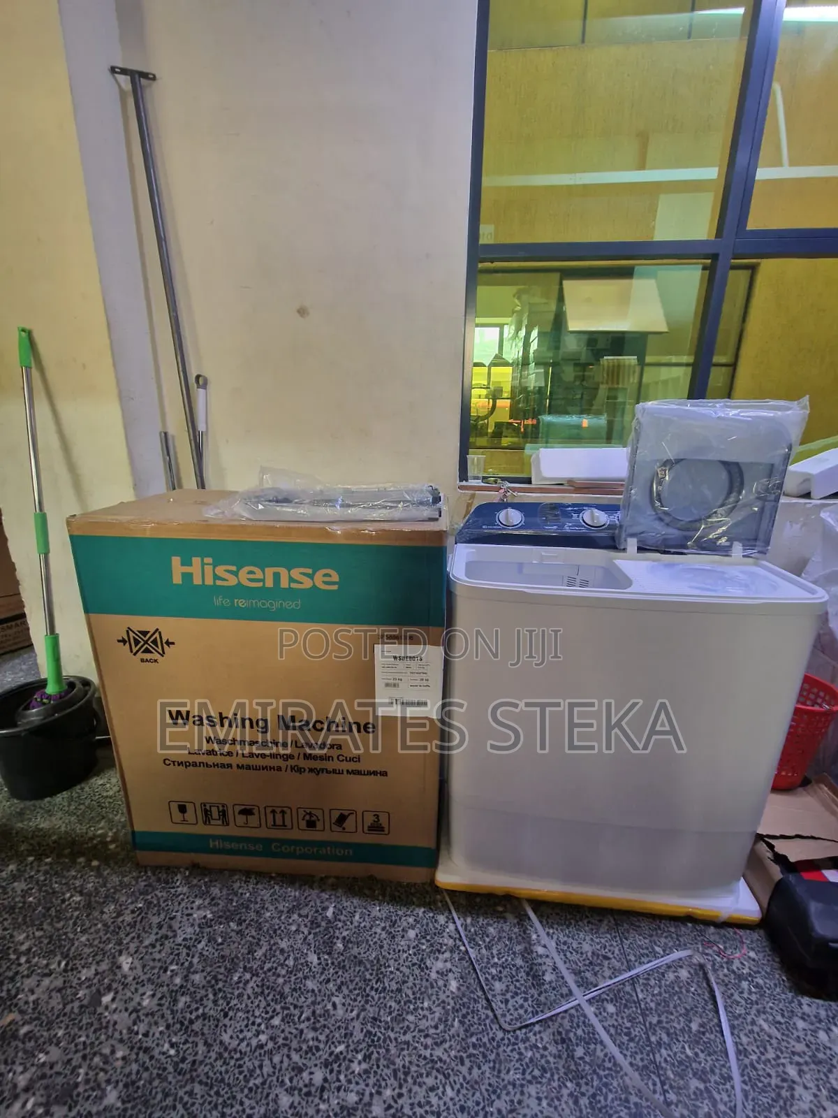 Hisense 8Kg Twin Tub Top Load Semi Automatic Washing Machine