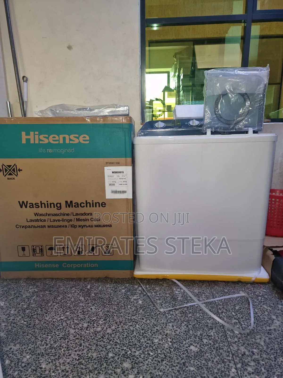 Hisense 8KG Semi Automatic Twin Tub Washing Machine