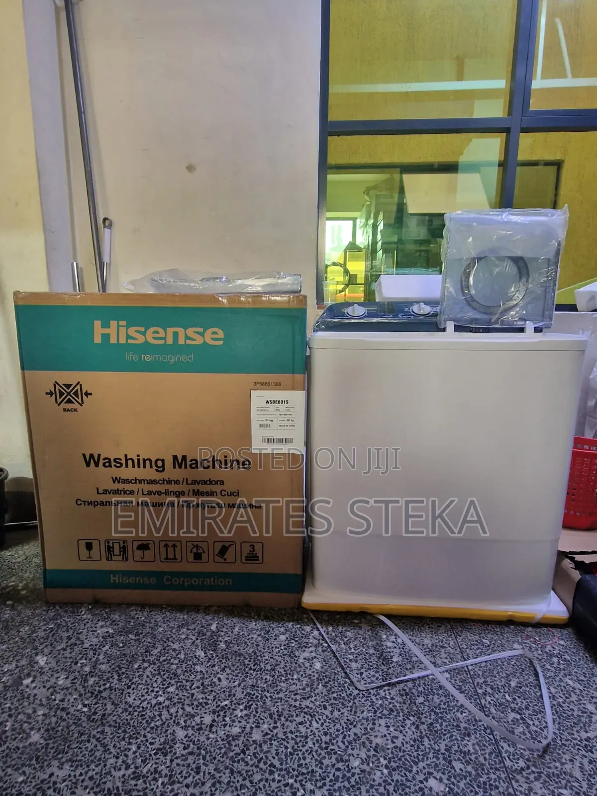 Hisense 8KG Semi Automatic Twin Tub Washing Machine