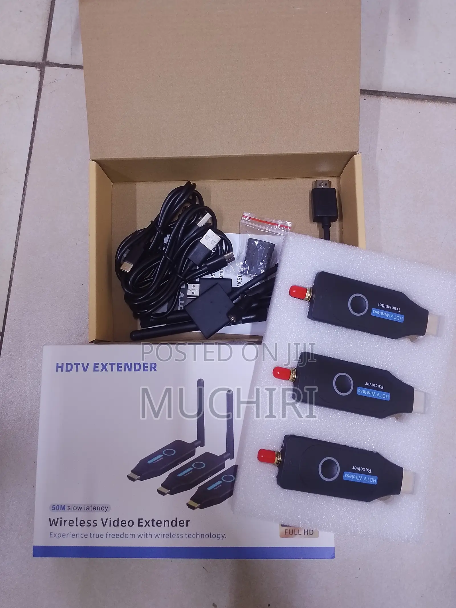 Wireless HDMI Extender 50M for TV Projector With 2 Receivers