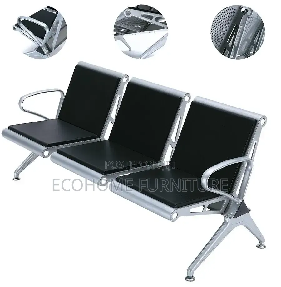 Visitor Chair. 3 Seater Seater Waiting Bench Heavy Duty