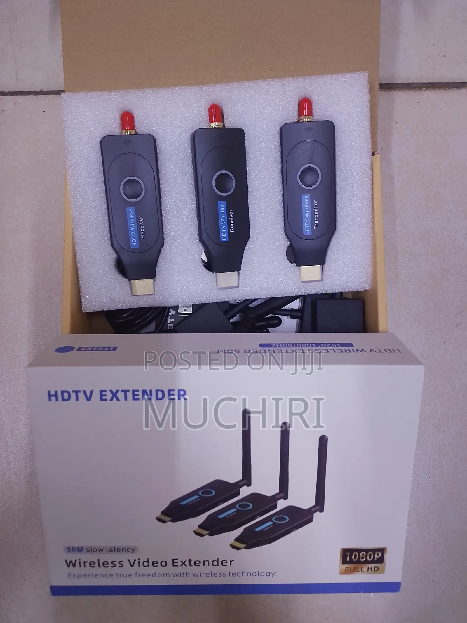 Wireless Full HD Video Extender 50M With 2- Receivers