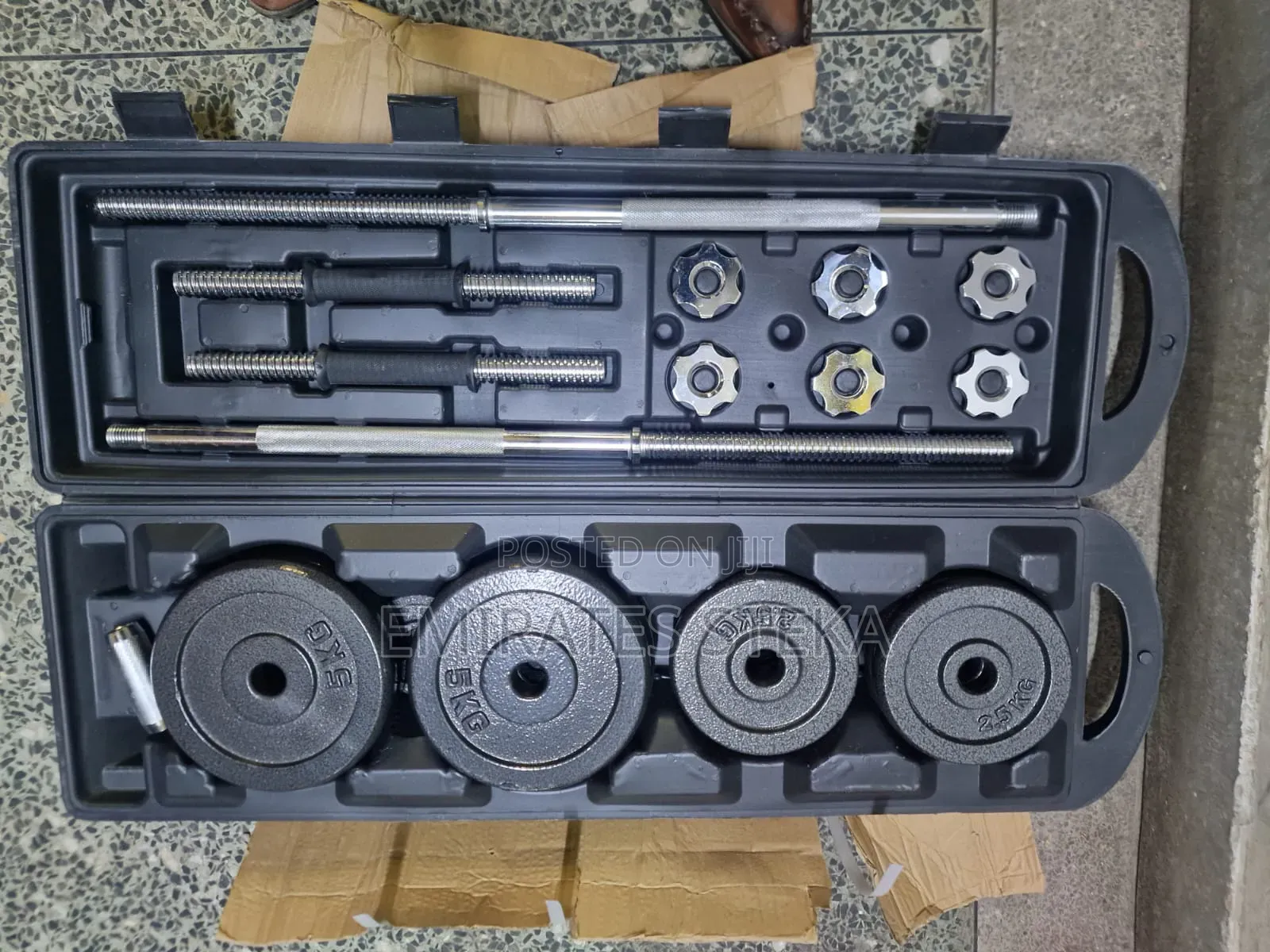 50kg Dumbbel With Barbell and a Case