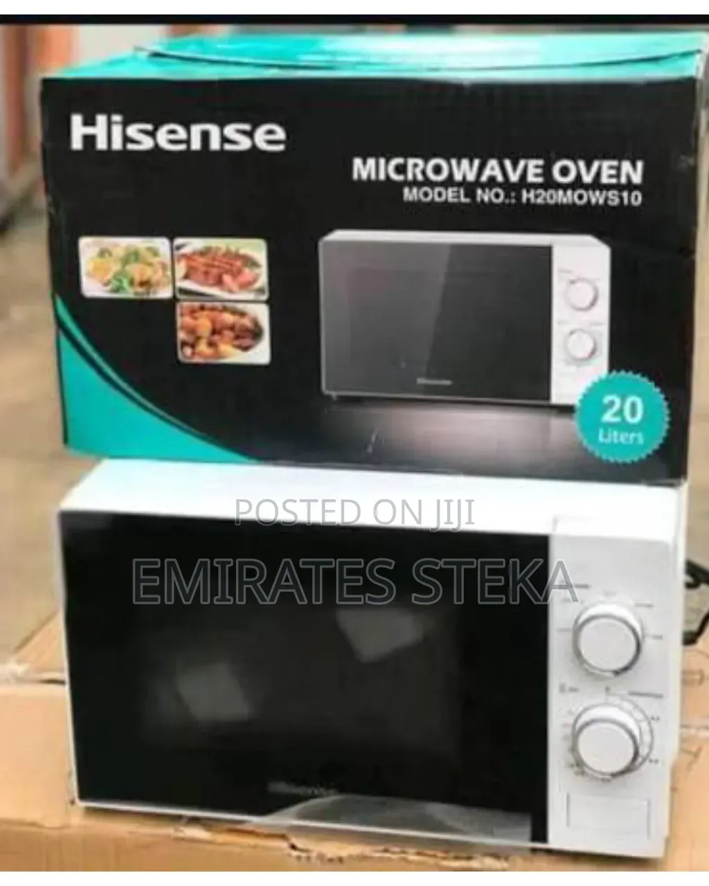 Hisense 20L Countertop Manual Microwave Oven - White