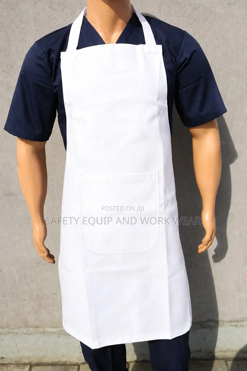 White Full Chef Apron