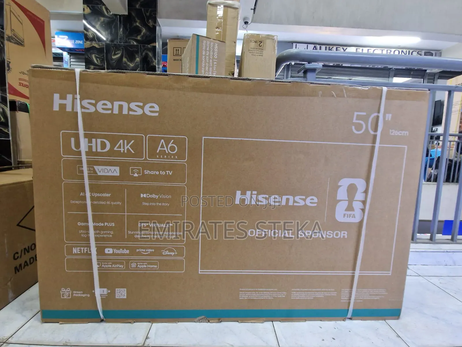 Hisense 50" Inch, 50a6 Ultra Hd Smart TV,a6 Series Vidaa Os,
