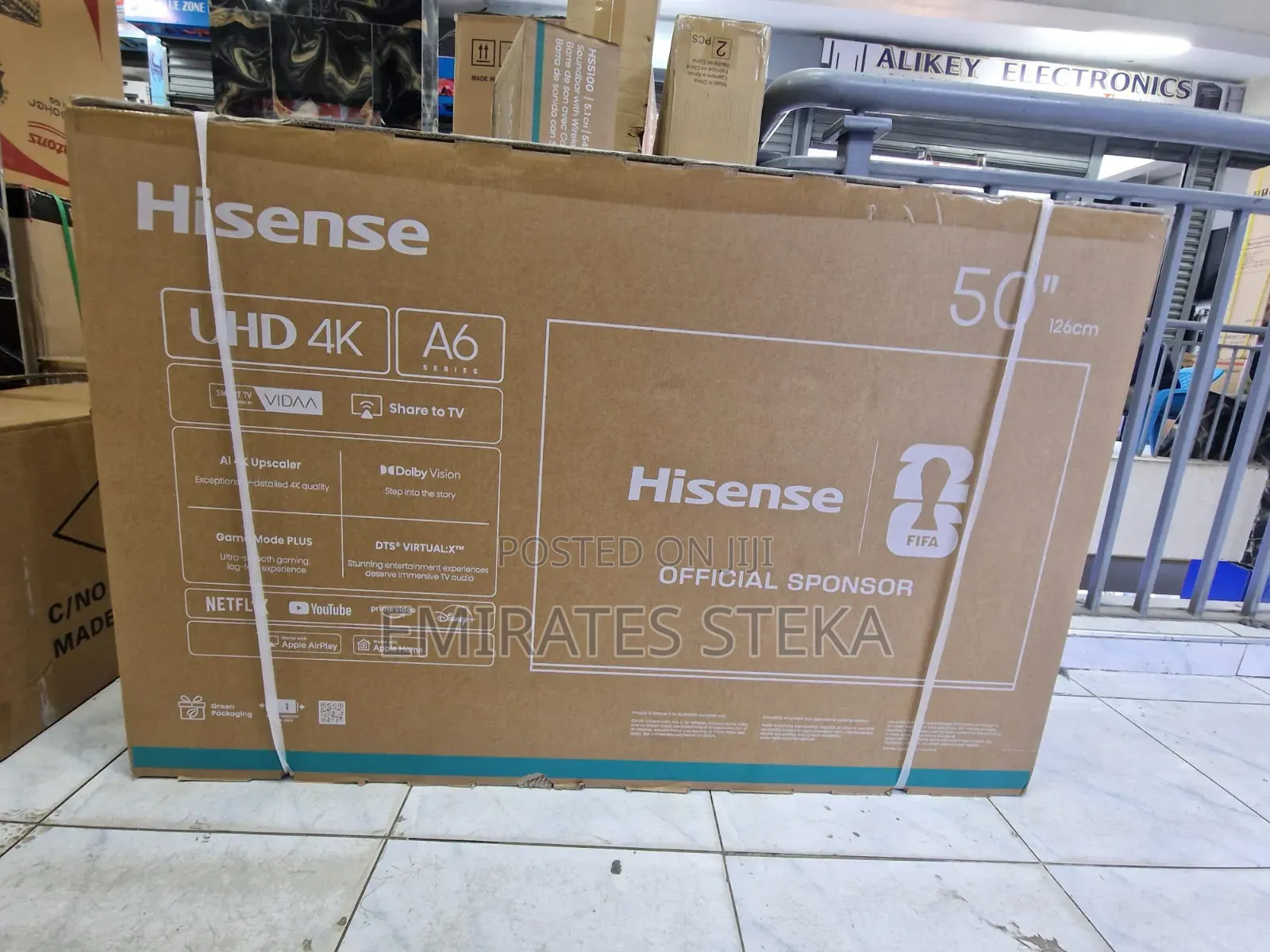 Hisense 50" A6 Ultra Smart LED TV – VIDAA OS, Dolby Audio,Bluetooth