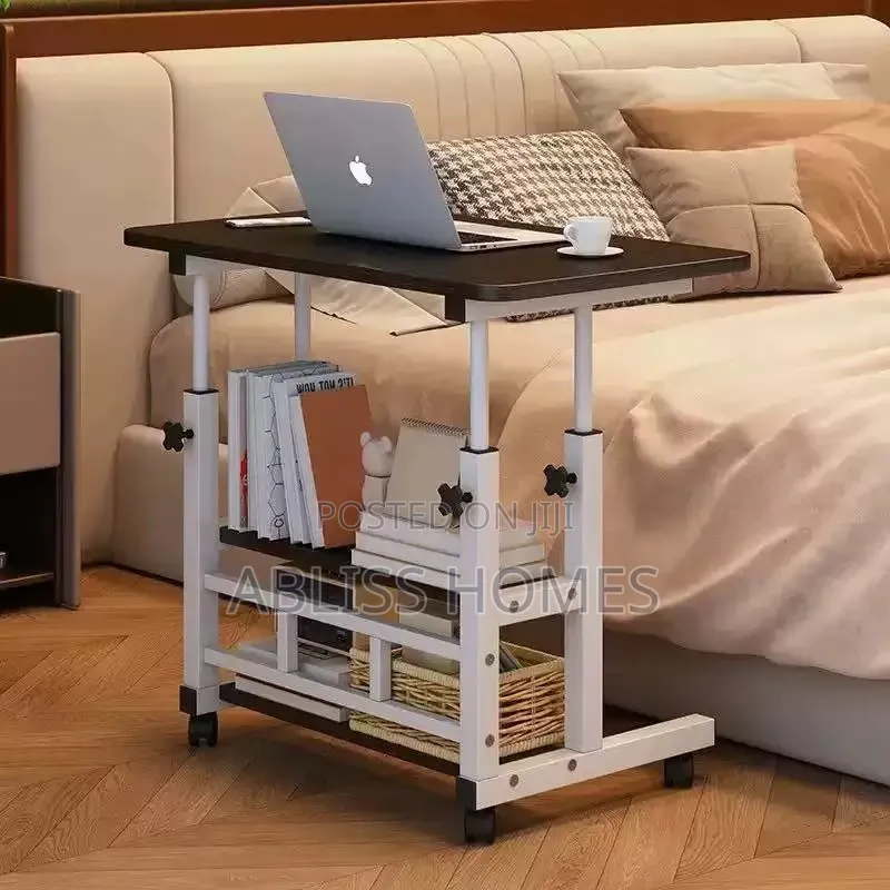 Adjustable Laptop Desk/Table With Storage Shelves