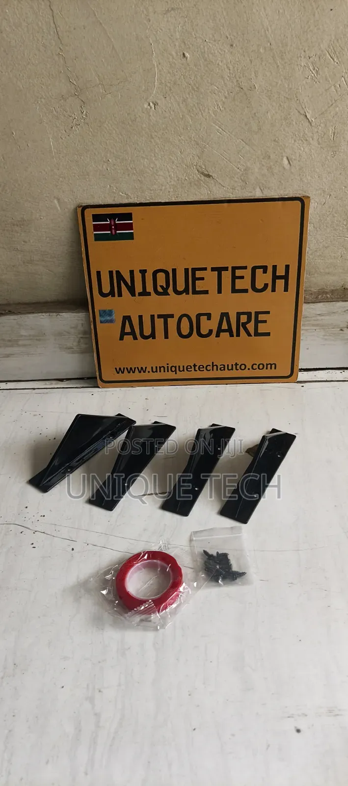 4PCS Rear Diffuser Fins Universal Rear Bumper Fins