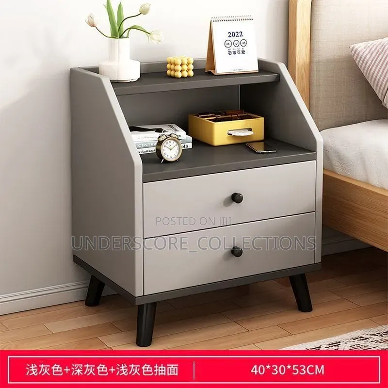 Modern Minimalist Bedside Drawer Colour:As Image