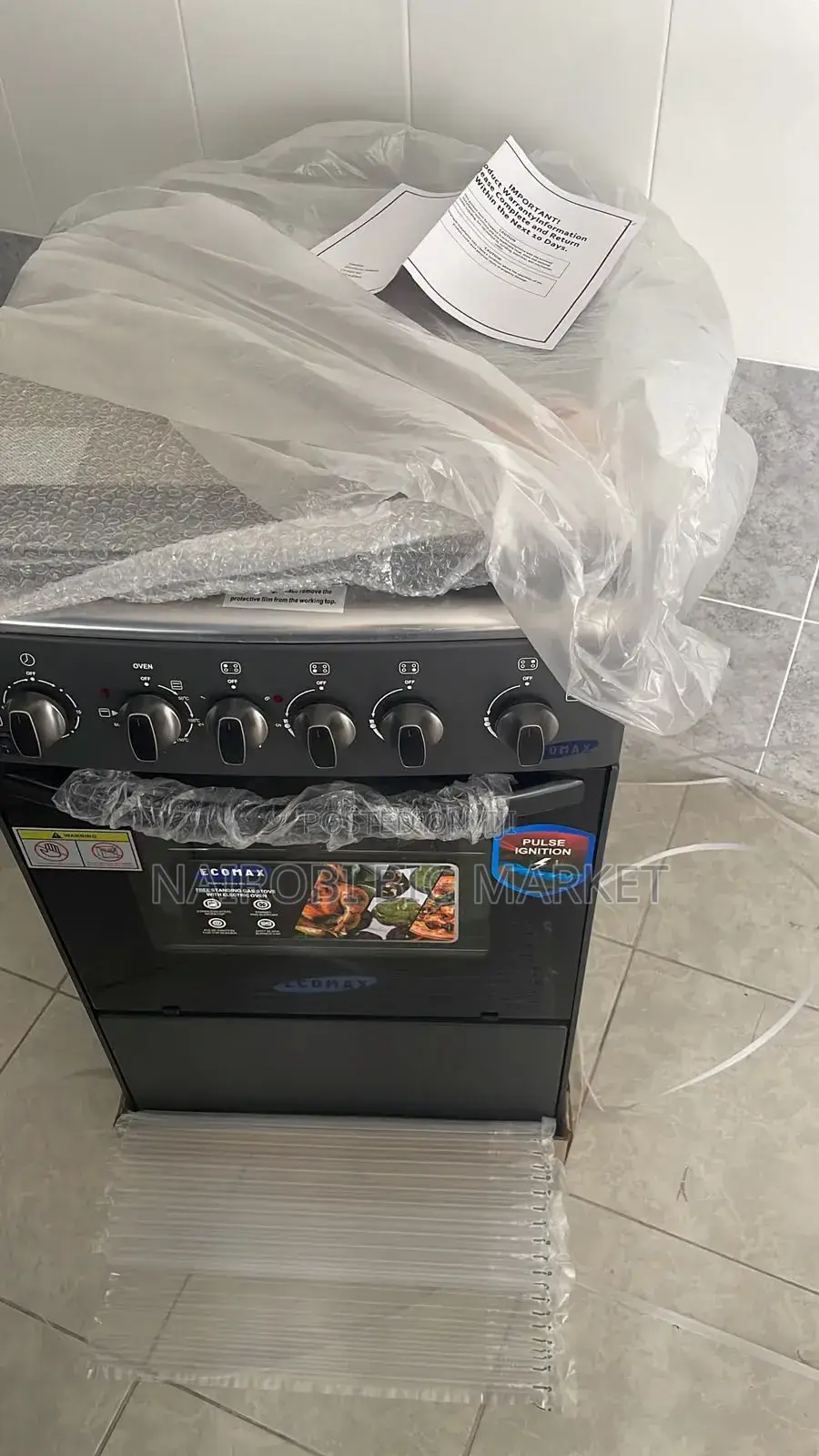 Electric Oven Ecomax 50 by 55 Gas Cooker With Free Gifts