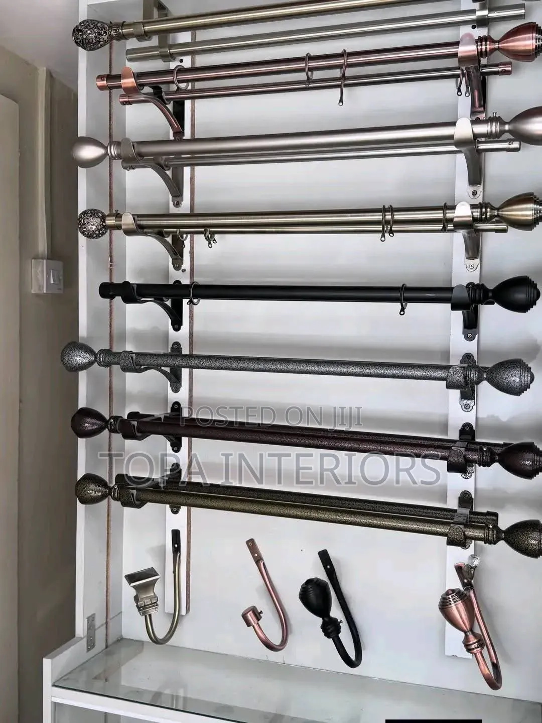 QUALITY Curtain Pole Decorative Local JUA KALI Window Curtain Rods