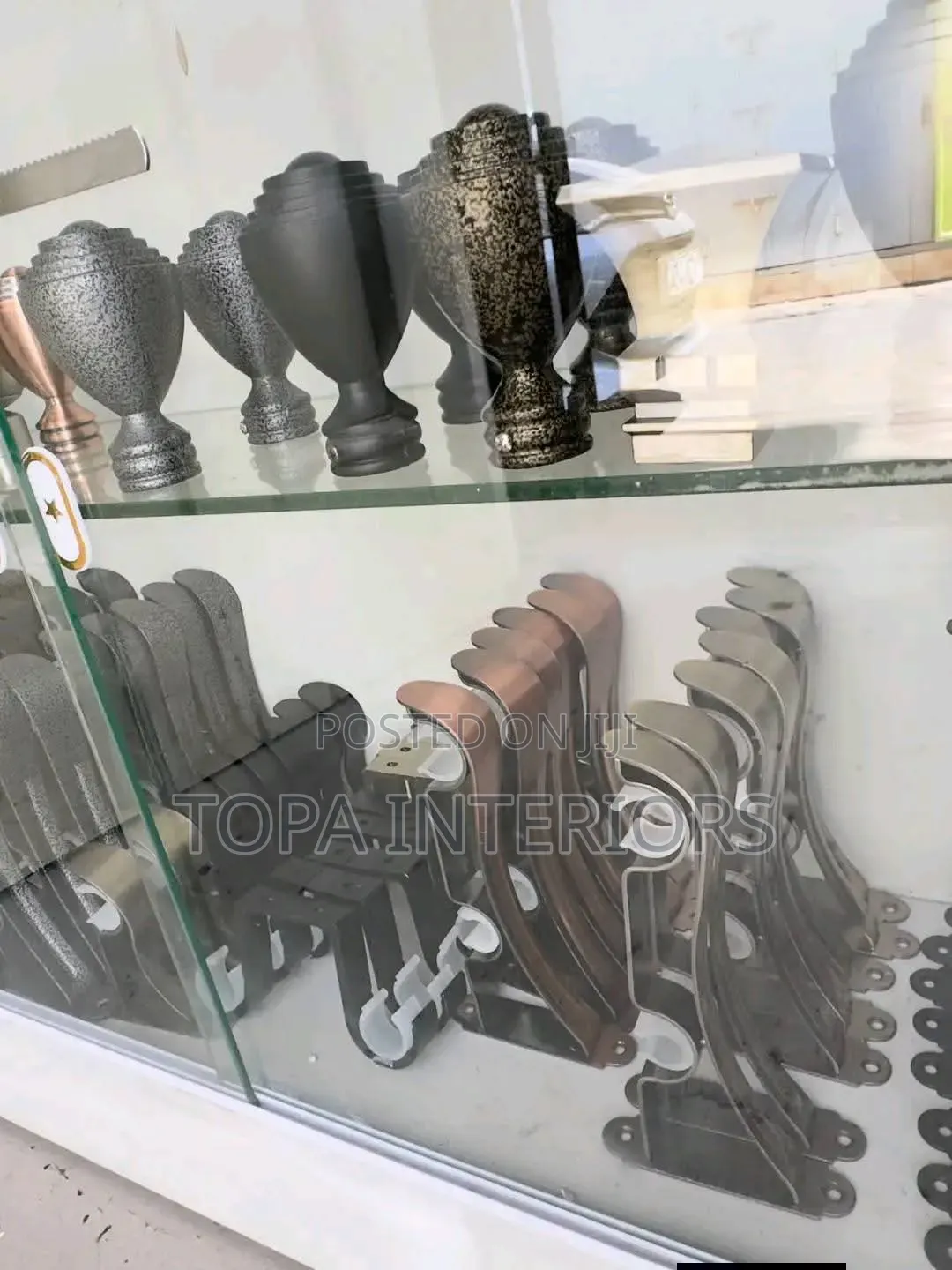Curtain Pole Accessories Flower Ends for Curtain Rods