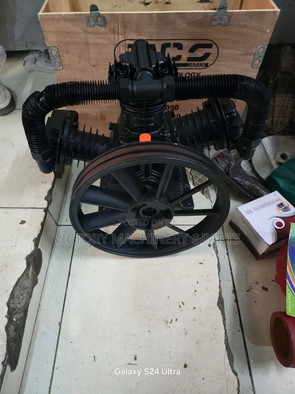 500l/90mm/3 Cylinder Compressor Pump Head /3 Piston Compressor Head
