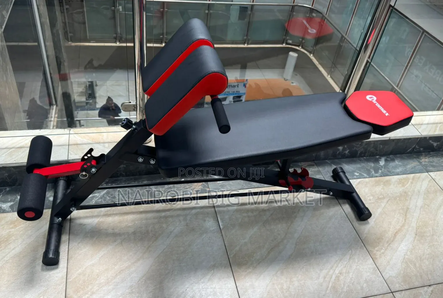 Adjustable Decline Sit-Up Bench With Leg Support
