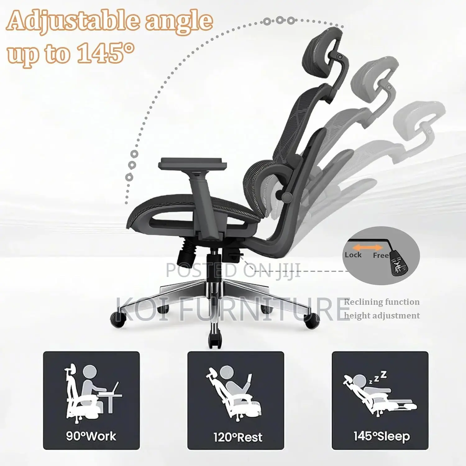 Office Chair; Orthopedic High Back SSDX Chairs