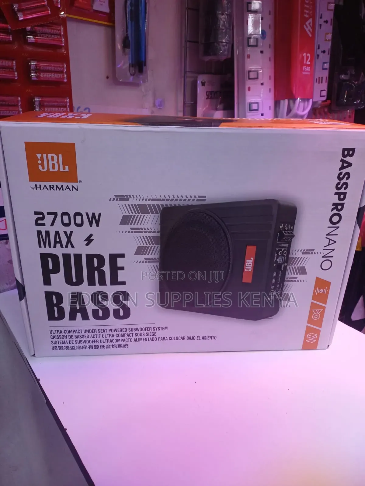 Car Under Seat JBL SUBWOOFER SYSTEM PURE BASS Sub Woofer Speaker