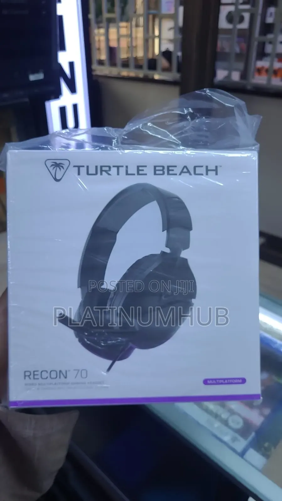 Over-Ear Headphones Turtle Beach Recon 70 Black Gaming Headset.