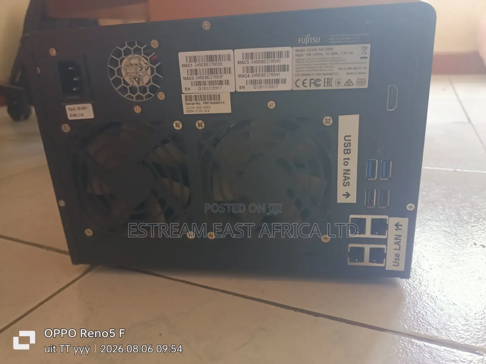 Network Attached Storage(NAS) - Fujitsu Q905 (QNAP 653 Pro)