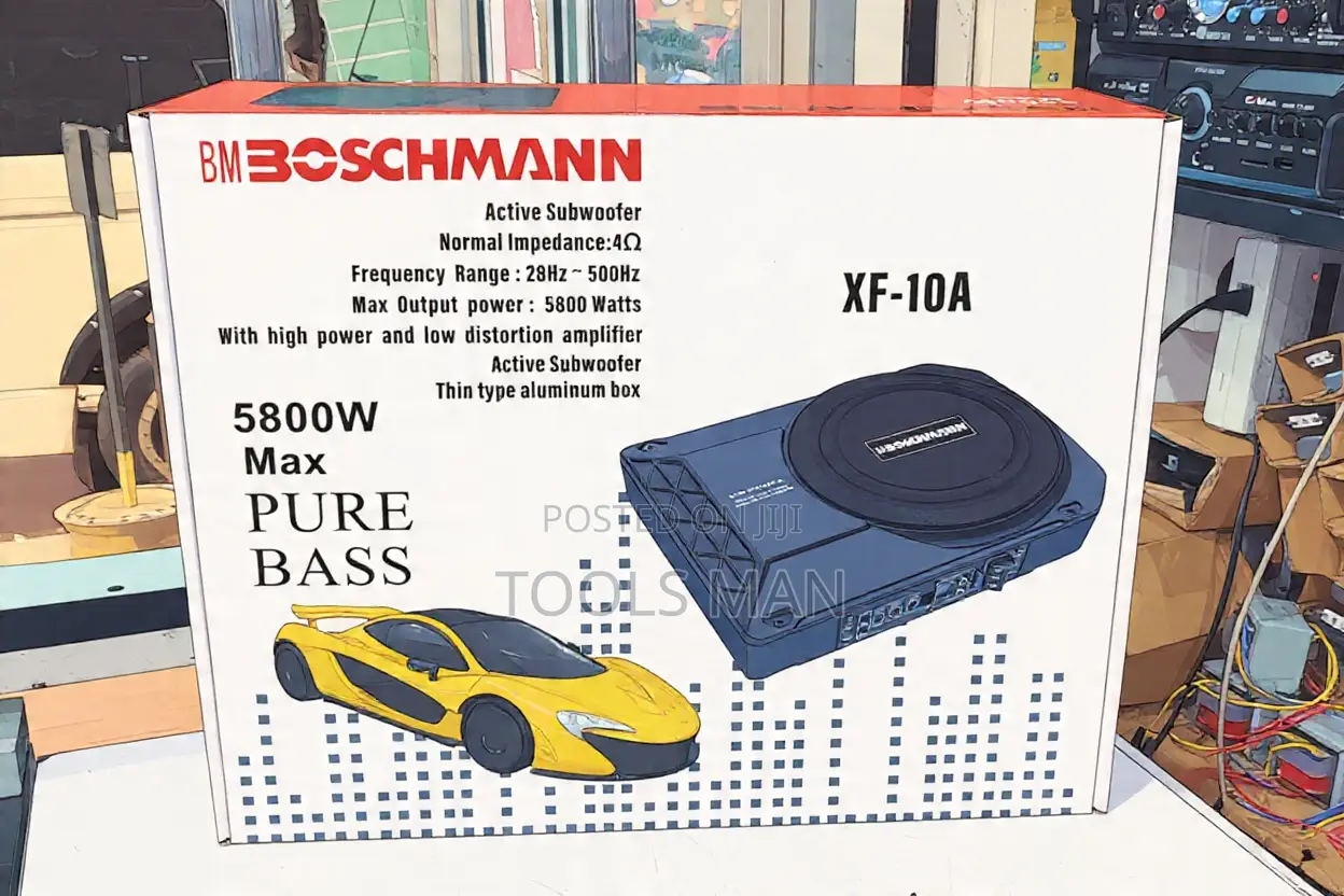 Boschmann 5800W Underseat Active Pure Bass Car Audio Subwoofer XF-10A