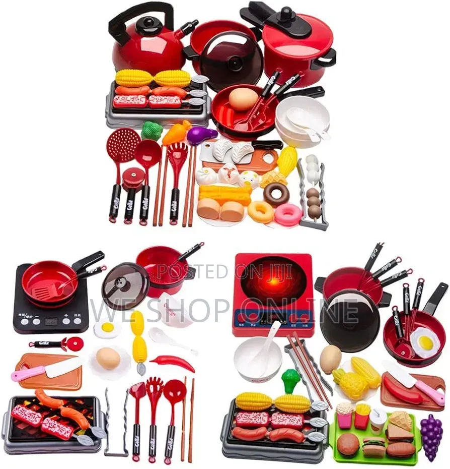 51-Piece Kids Kitchen Cookware Playset