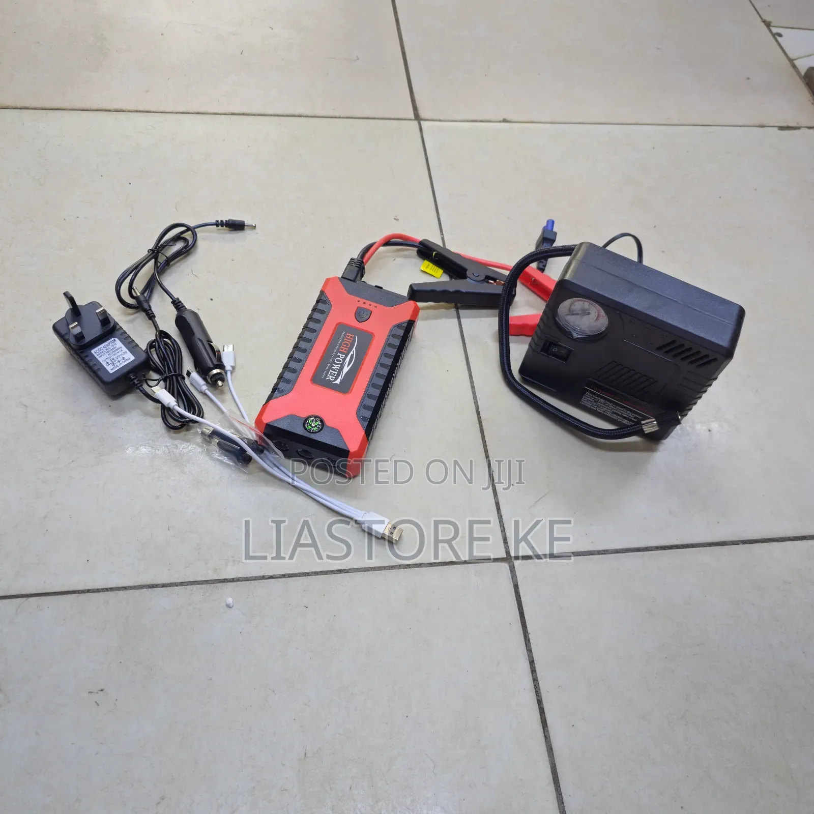 Jump Starter Kit With Manual Compressor 99800mah