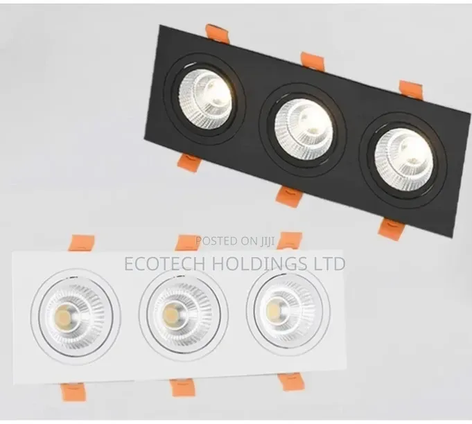 Modern Tripple Gu10 Fittings Antiglare