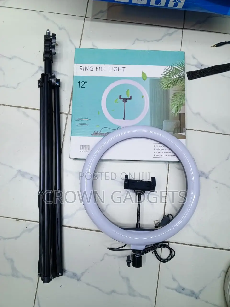 12" LED Ring Light Kit for TikTok YouTube Live Streaming