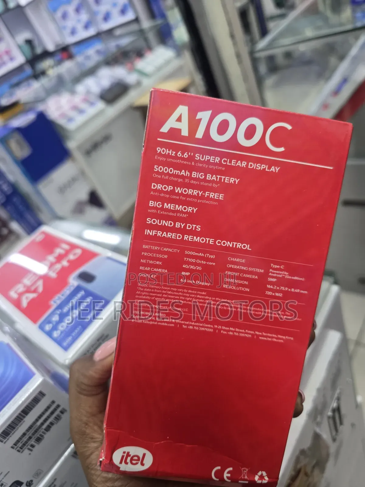 New Itel A100C 64 GB Black