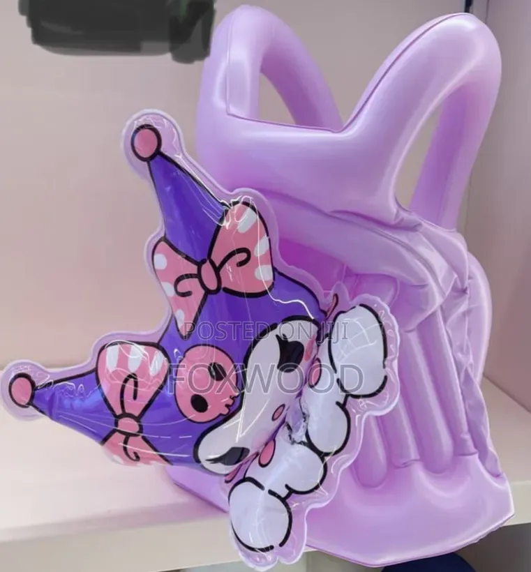 Inflatable Kuromi-Themed Swim Vest for Children,