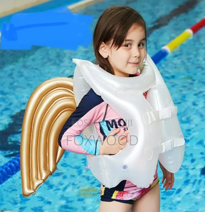 Inflatable Kuromi-Themed Swim Vest for Children,