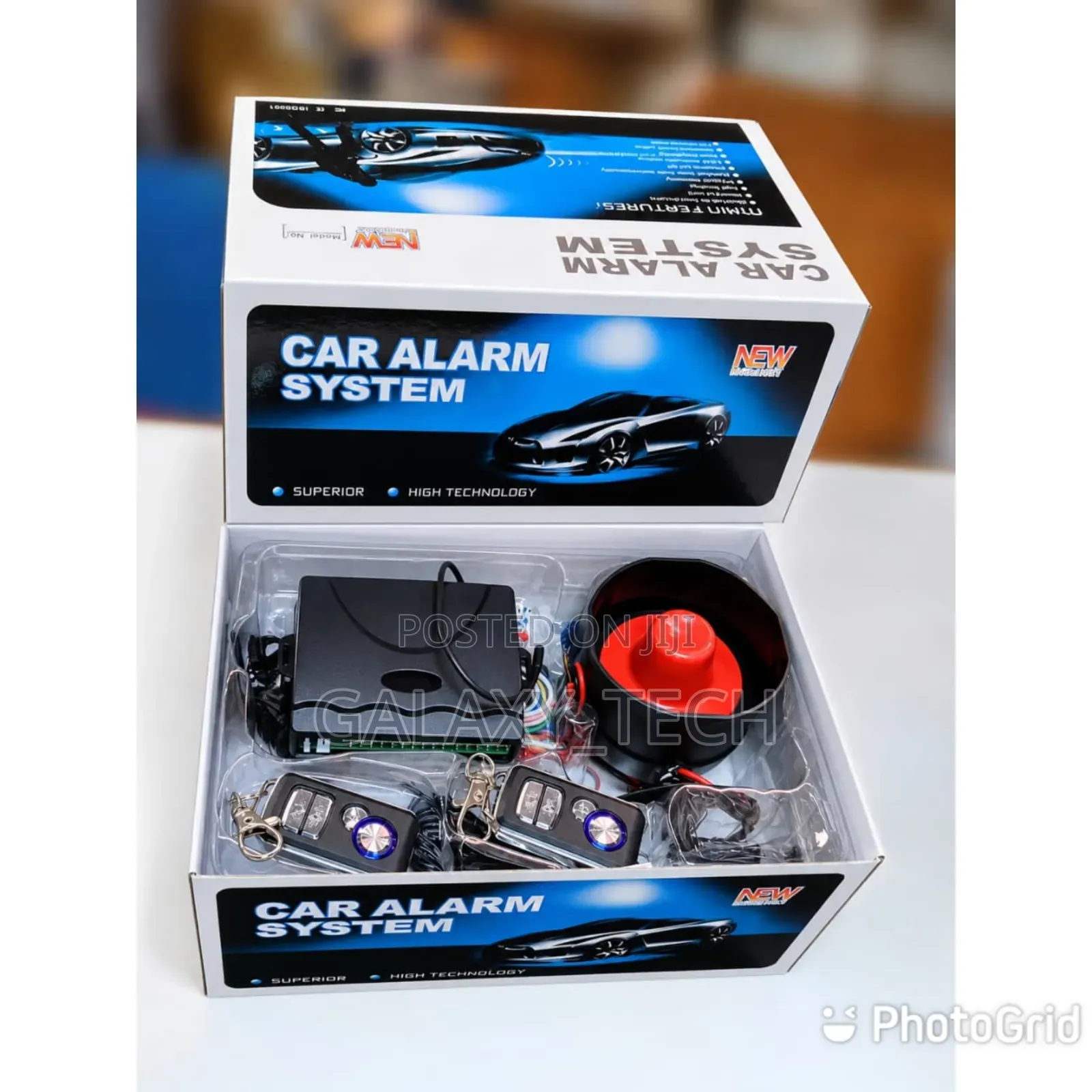 Universal Car Alarm System With Remote Siren