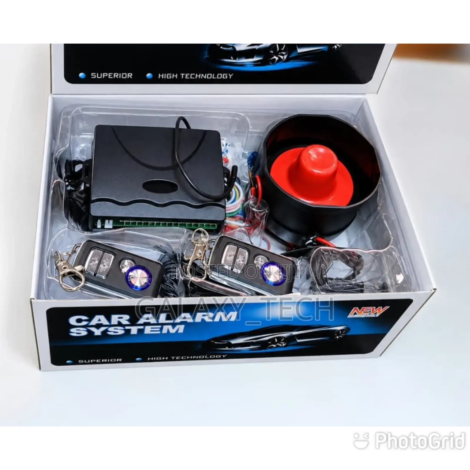 Universal Car Alarm System With Remote Siren
