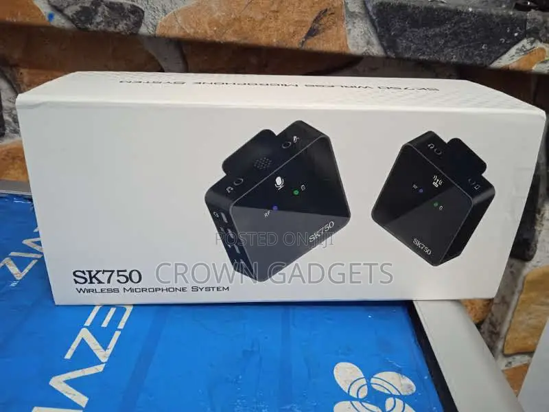 SK750 Dual Wireless Lavalier Mic for Phone DSLR Tablet