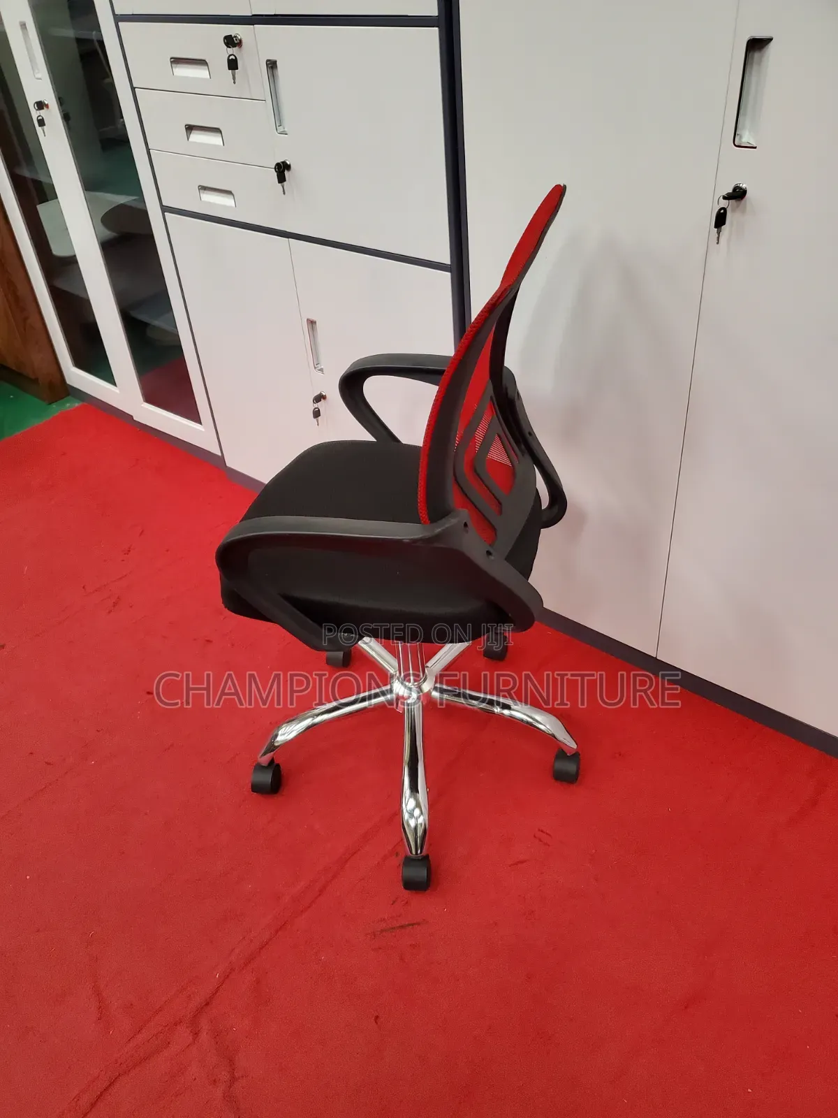 Red Mesh Office Chair