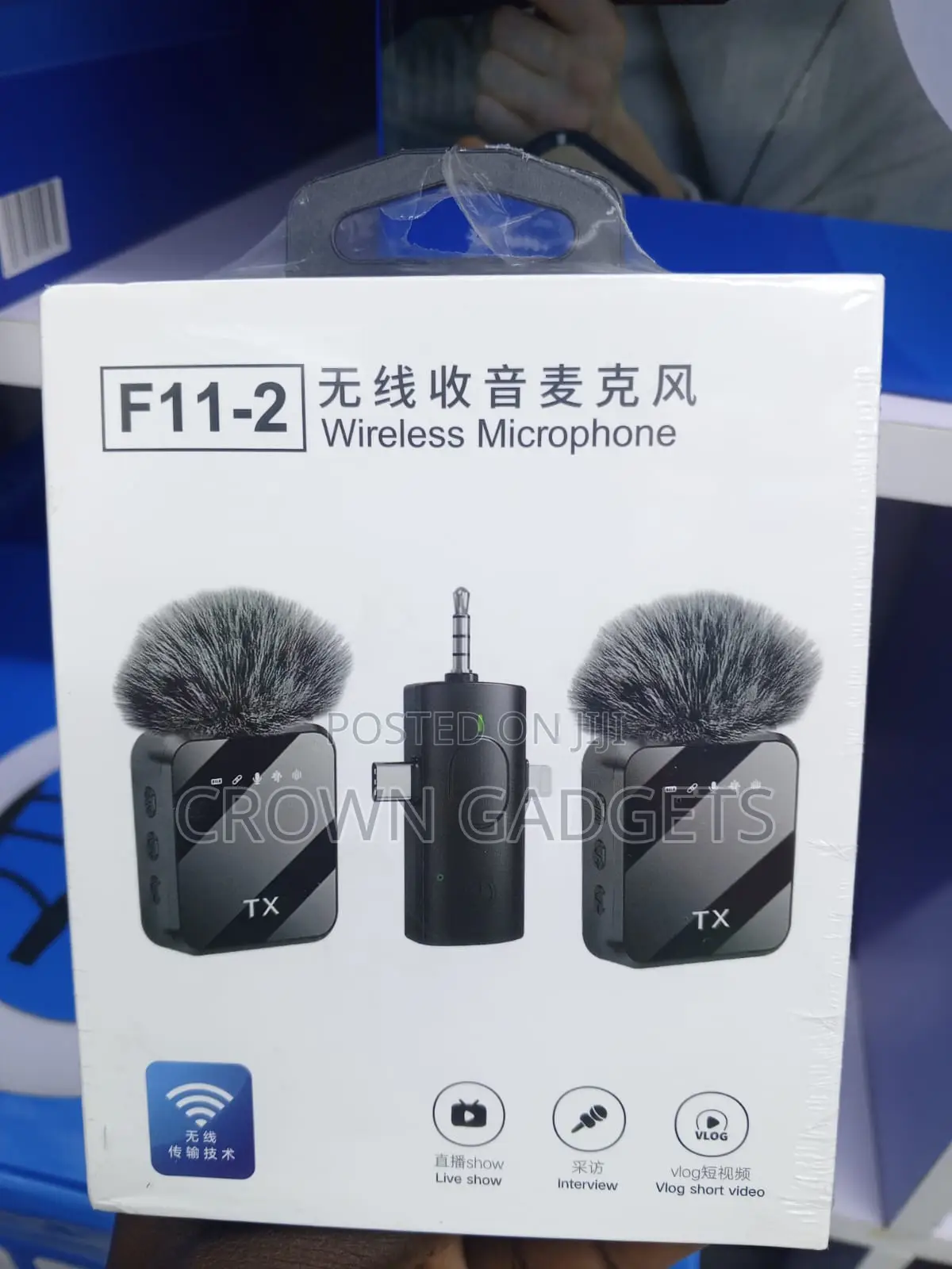 F11-2 Wireless Microphone for YouTube TikTok Interviews