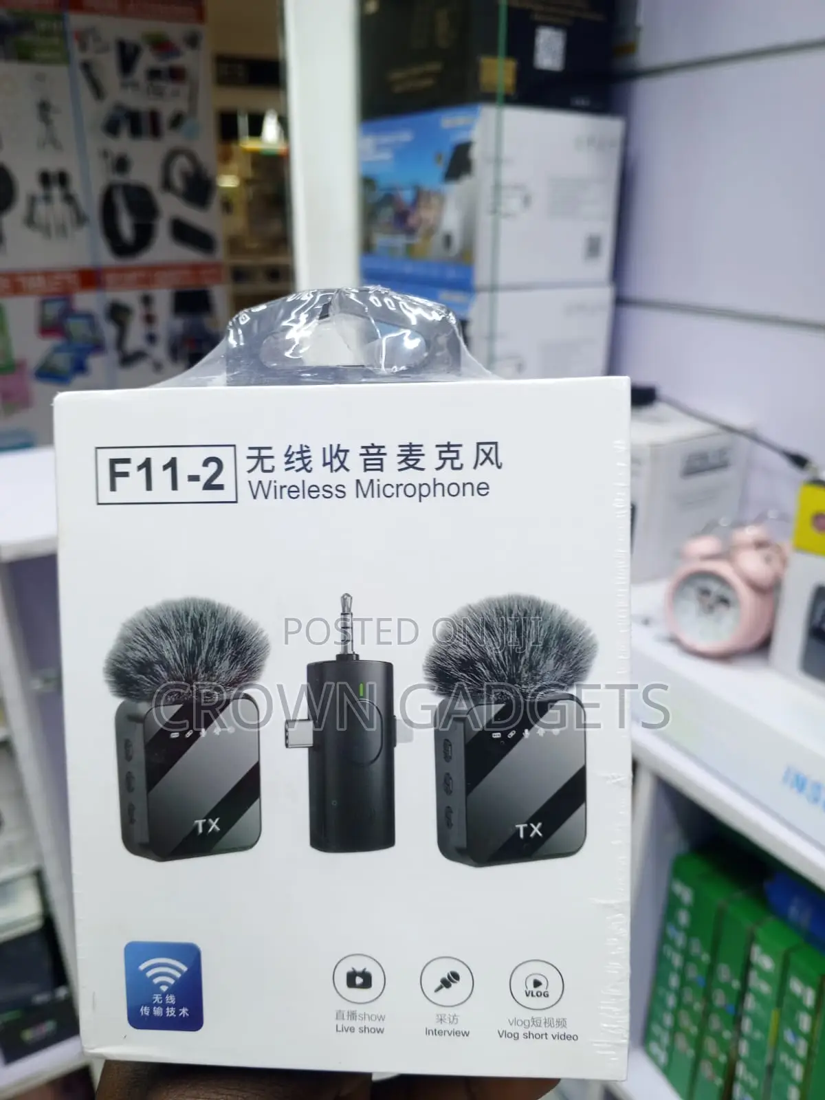 F11-2 Wireless Microphone for YouTube TikTok Interviews