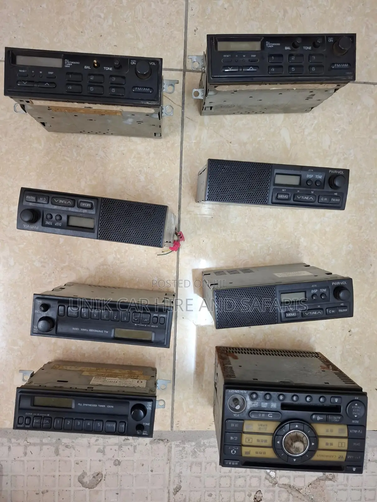 Assorted Car AM-FM Radios - EX Japan