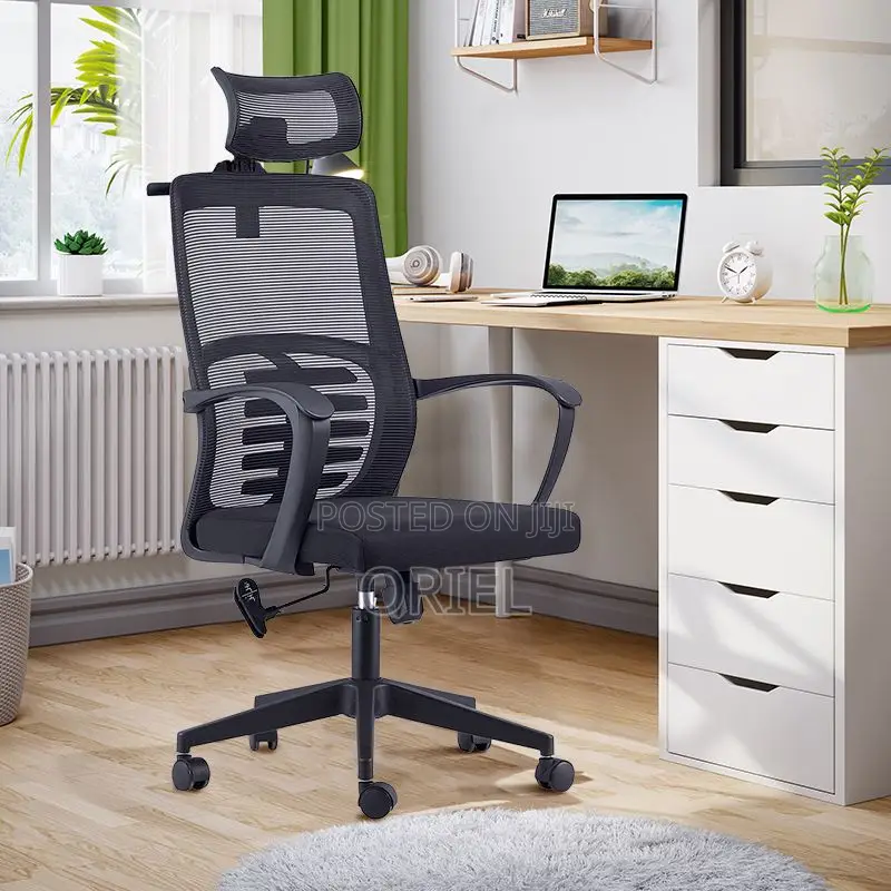 Office Chair : Black Mesh Ergonomic Chair