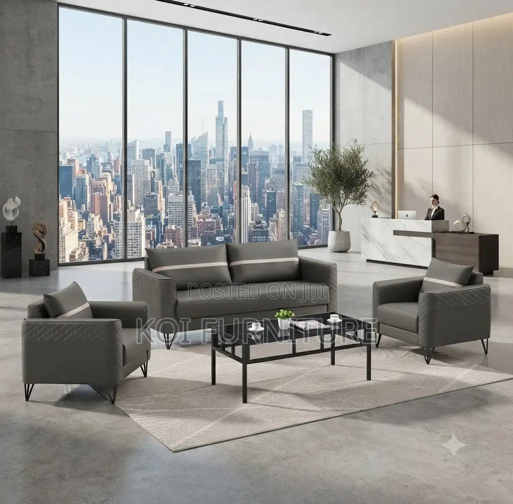 Office Sofa; Five Seaters Executive Office Reception Meeting Sofa Set