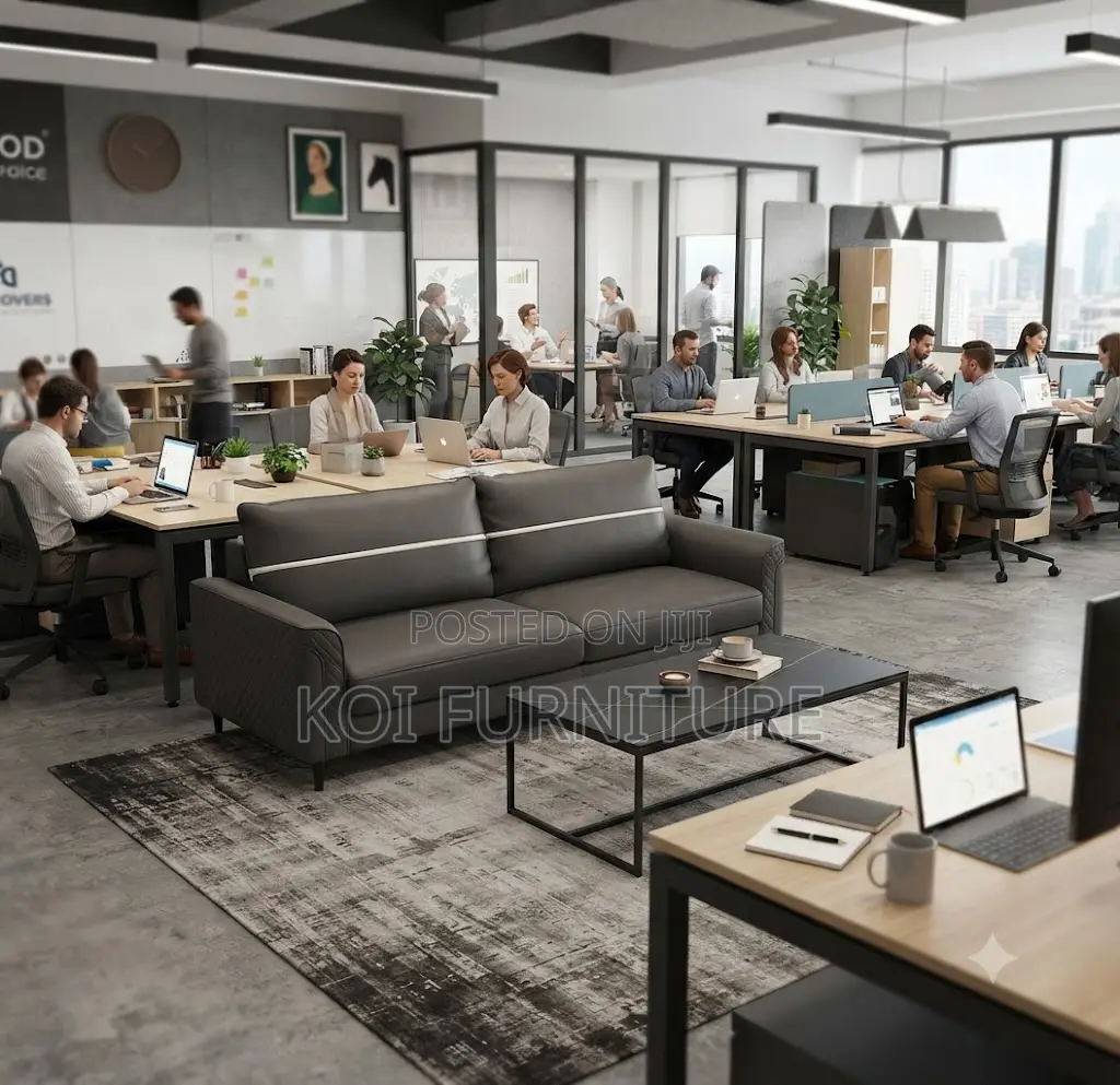 Office Sofa; Five Seaters Executive Office Reception Meeting Sofa Set