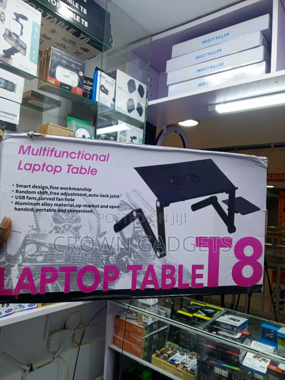 T8 Aluminum Laptop Table for Bed, Couch Home Office