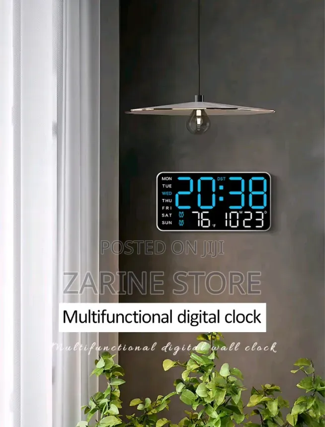 3D Led Planet Electronic Clock With Time, Days of the Weektemperature