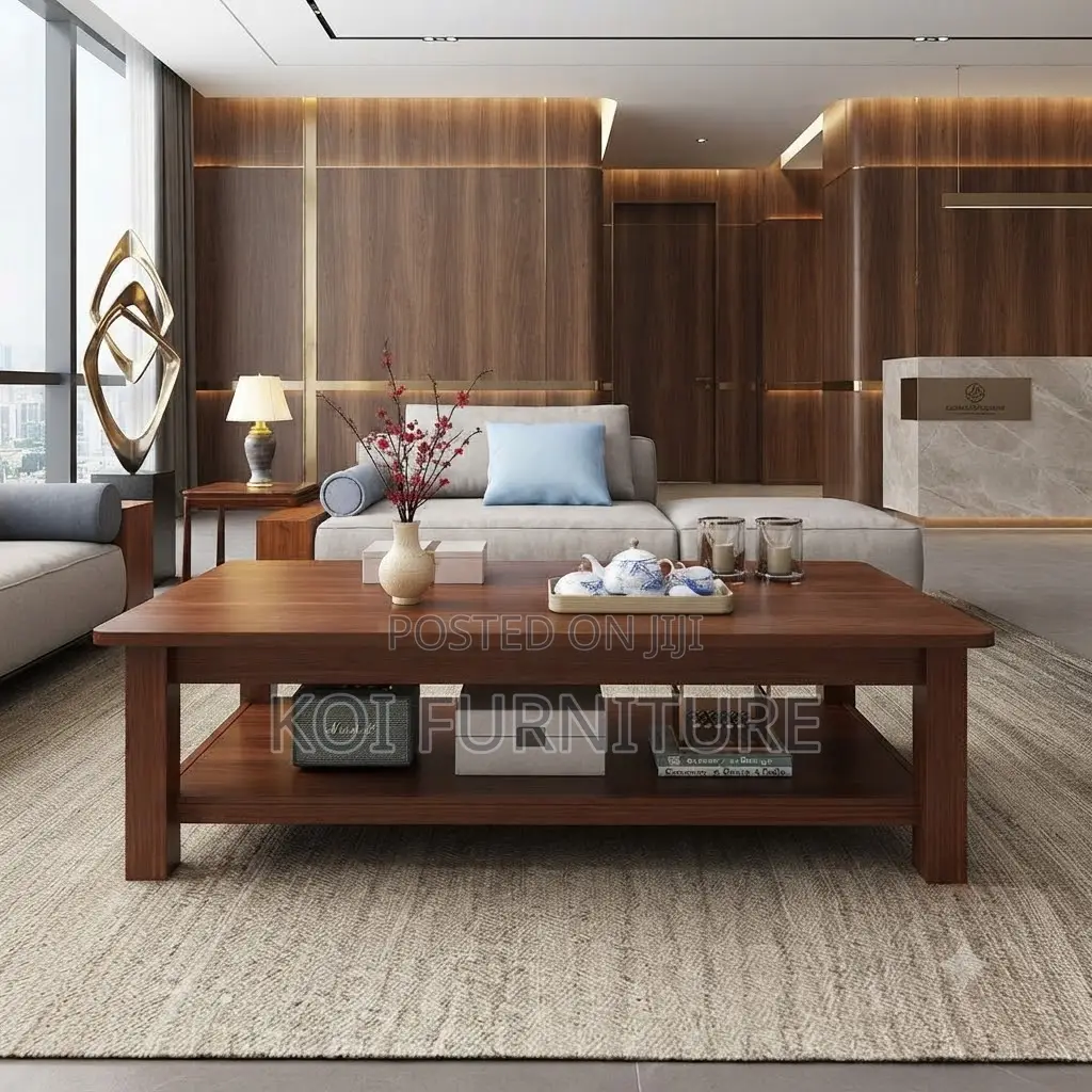 Coffee Table; Executive Mahogany Olive Living Coffee Table