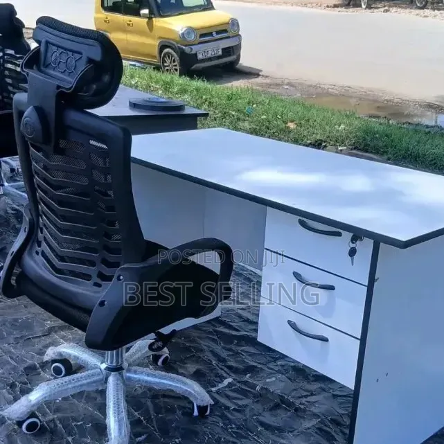 Modern Office Desk and Office Chair Combo