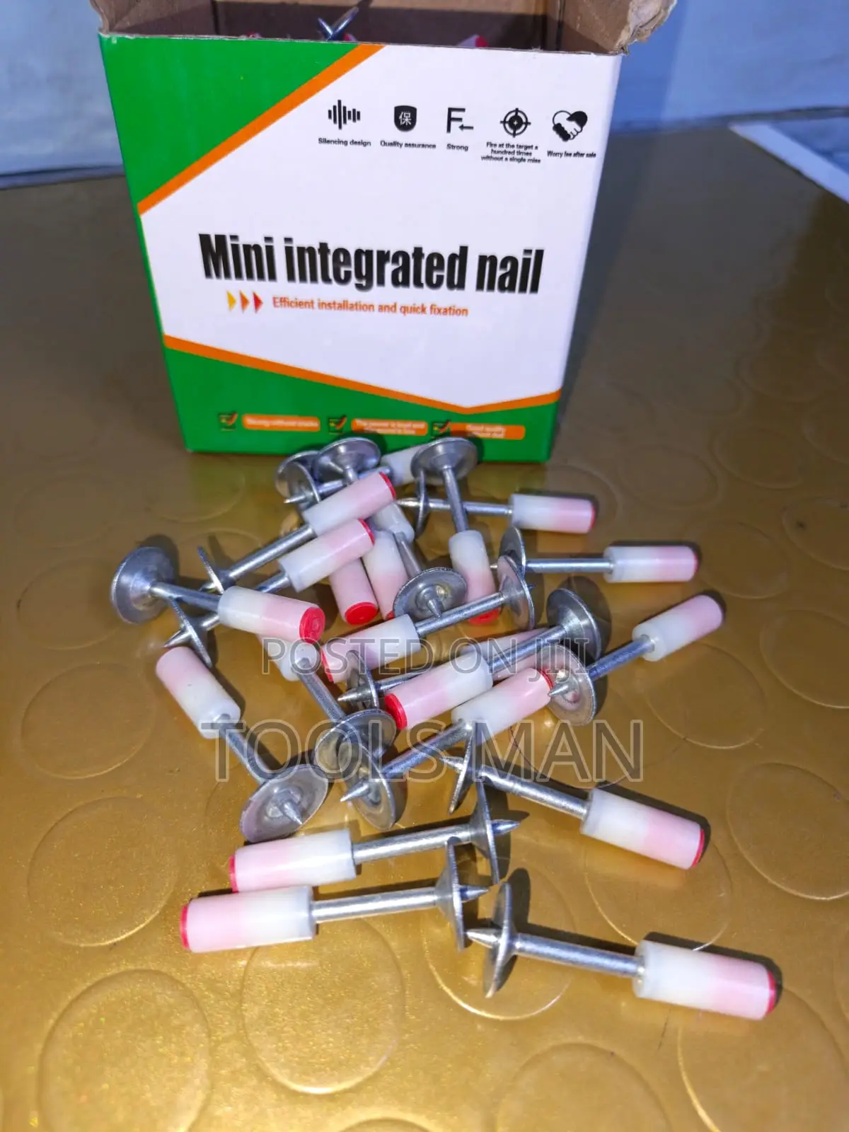 Concrete Nails 100pcs Mini Integrated Fasteners for Manual Rivet Tool