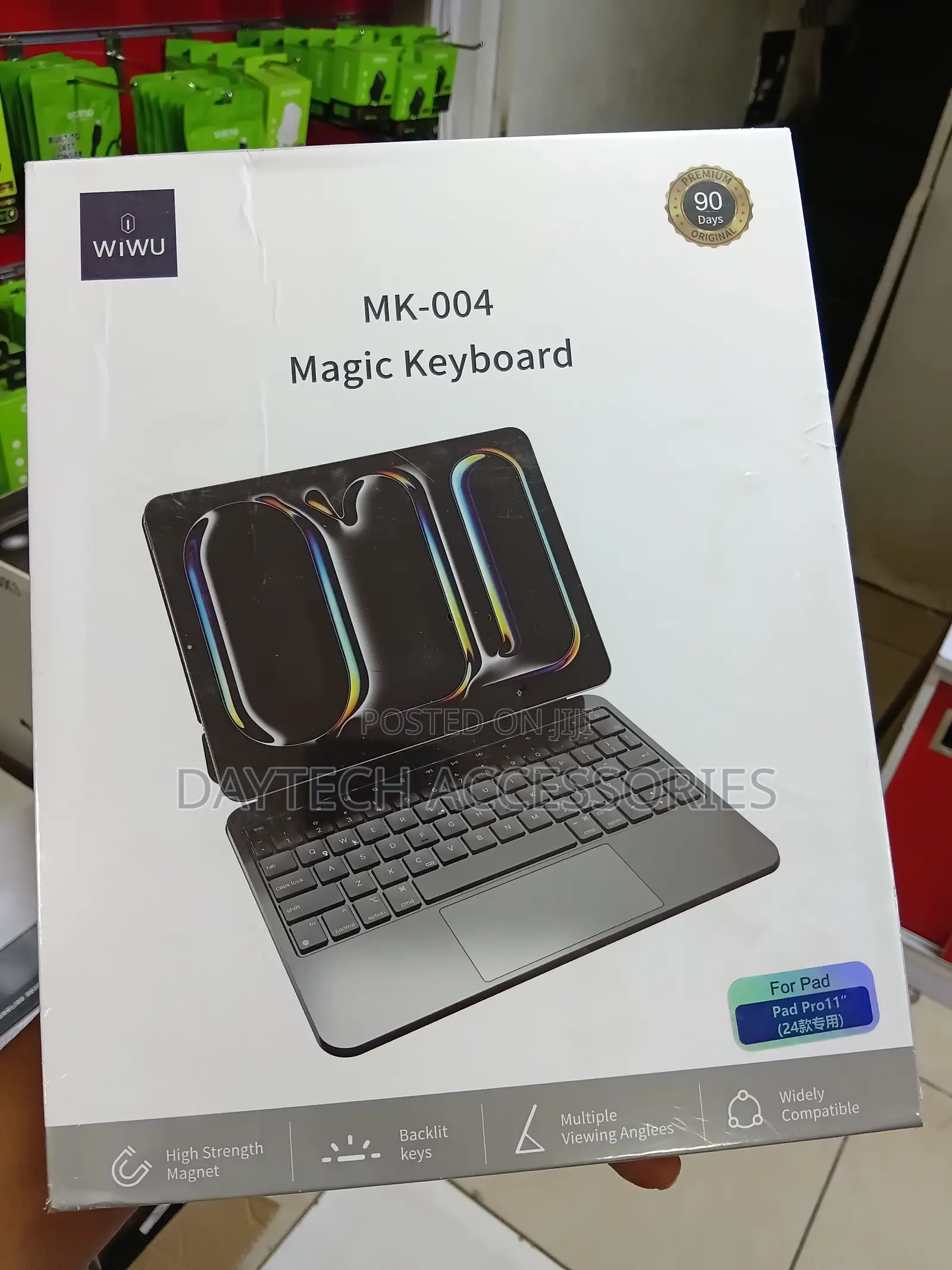 WiWU MK-004 Magic Keyboard Magnetic, Wireless Bluetooth Keyboard Case