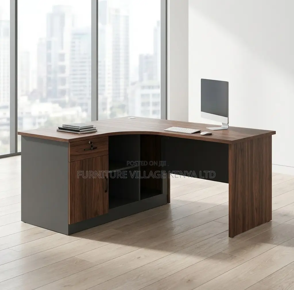 Office Desk; 1.4 M Curved Executive Office Work Desk