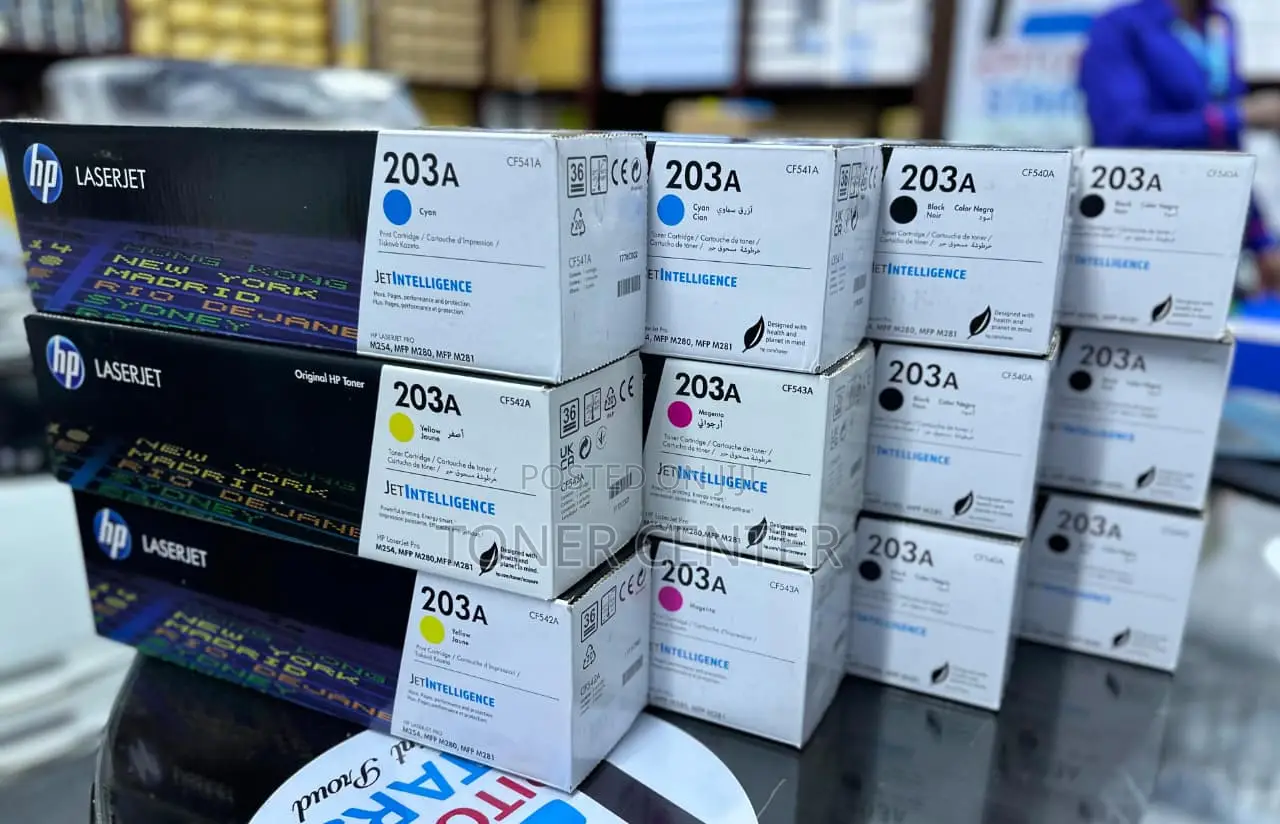 (CF540A) HP 203A Black High-Performance Toner Cartridge